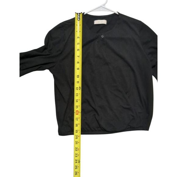 Women's OAK + FORT Black Long Sleeve Tee M - Picture 4 of 8